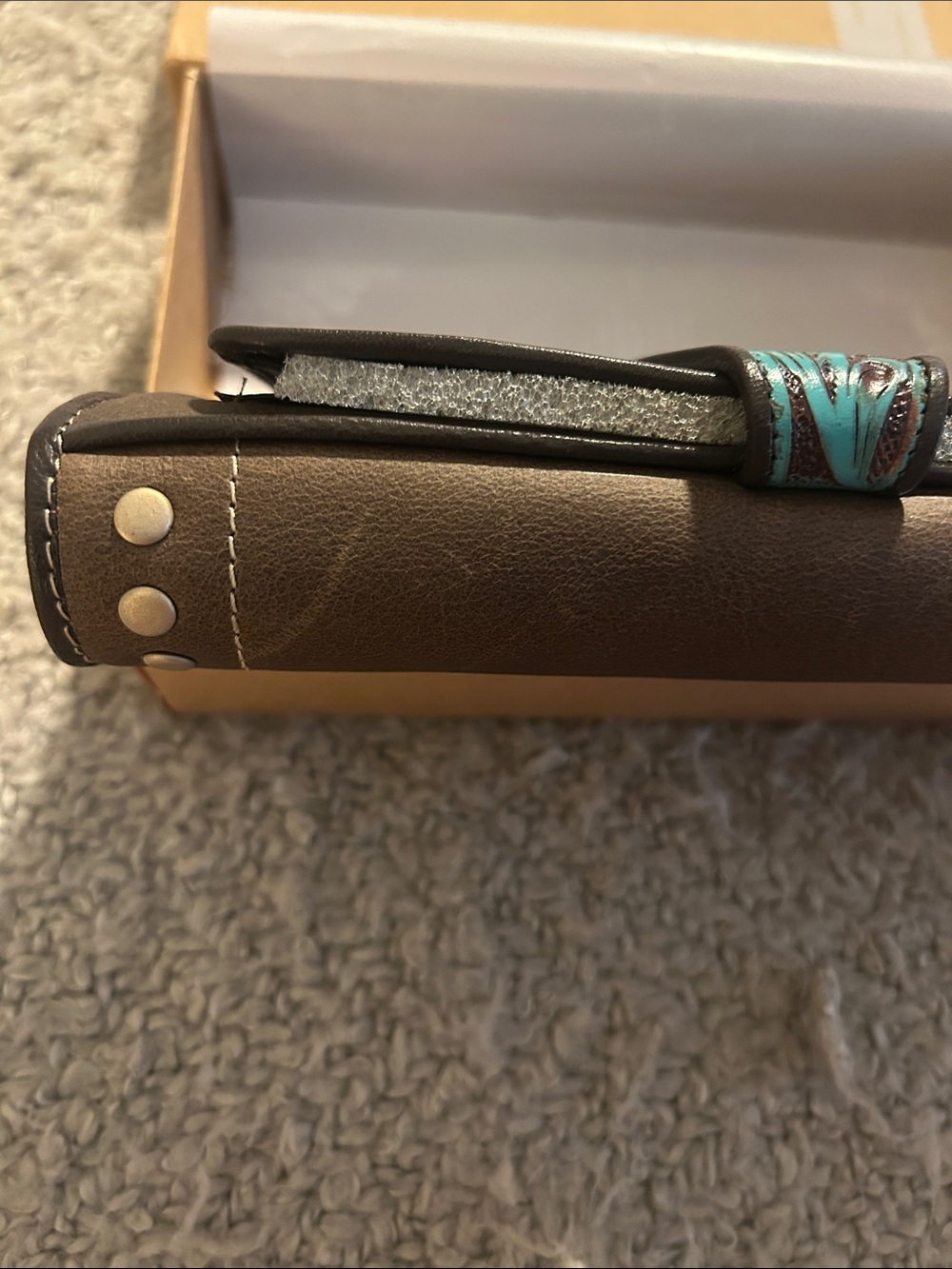 MYRA DANOHUE PEAK WALLET IN TURQUOISE NEW IN BOX - Picture 3 of 9